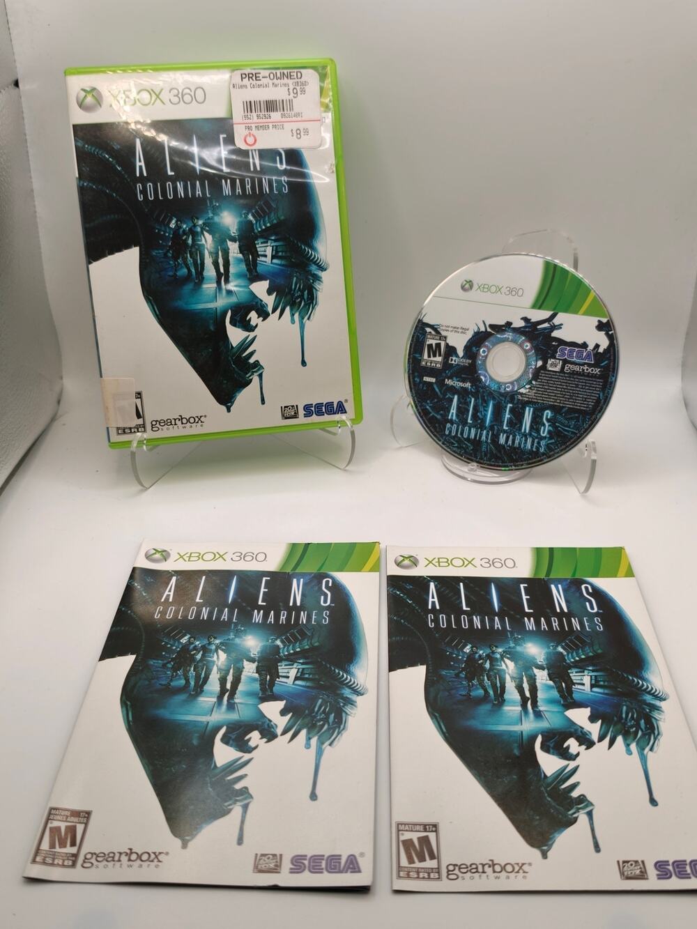 Aliens Colonial Marines Xbox 360 CIB Manual
